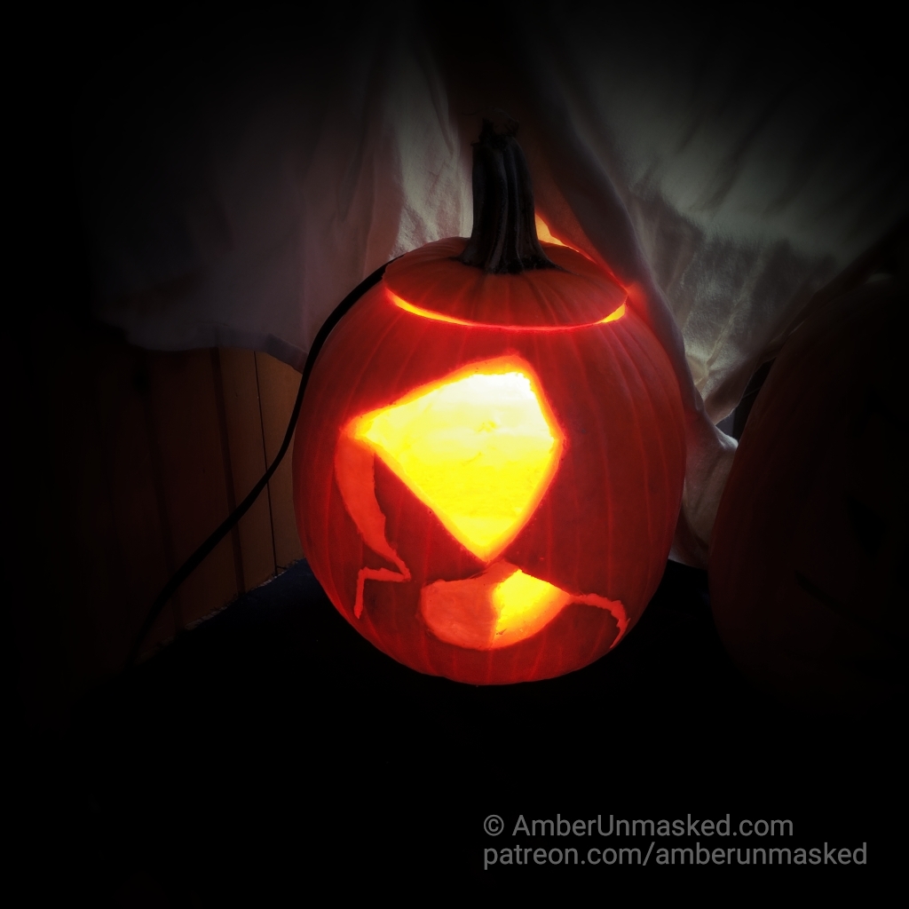 2020 Pumpkin Carving Tutorial Handmaid Minimalist Design Amber