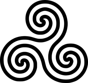 spiral triskelion