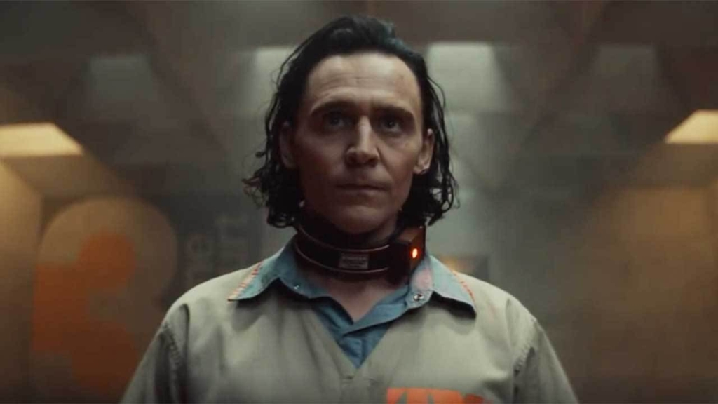 Loki as a prisoner of the TVA in the tv series