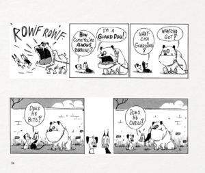 A comic strip from a selection of classic Guard Dog dailies and Sunday strips 1995-2023