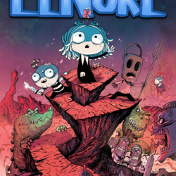 baby Lenore in some kind of hellscape with freaky children and monsters